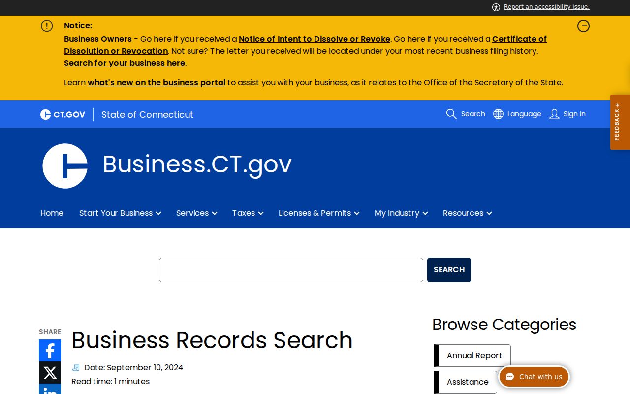 Hamden residents directory business entity search