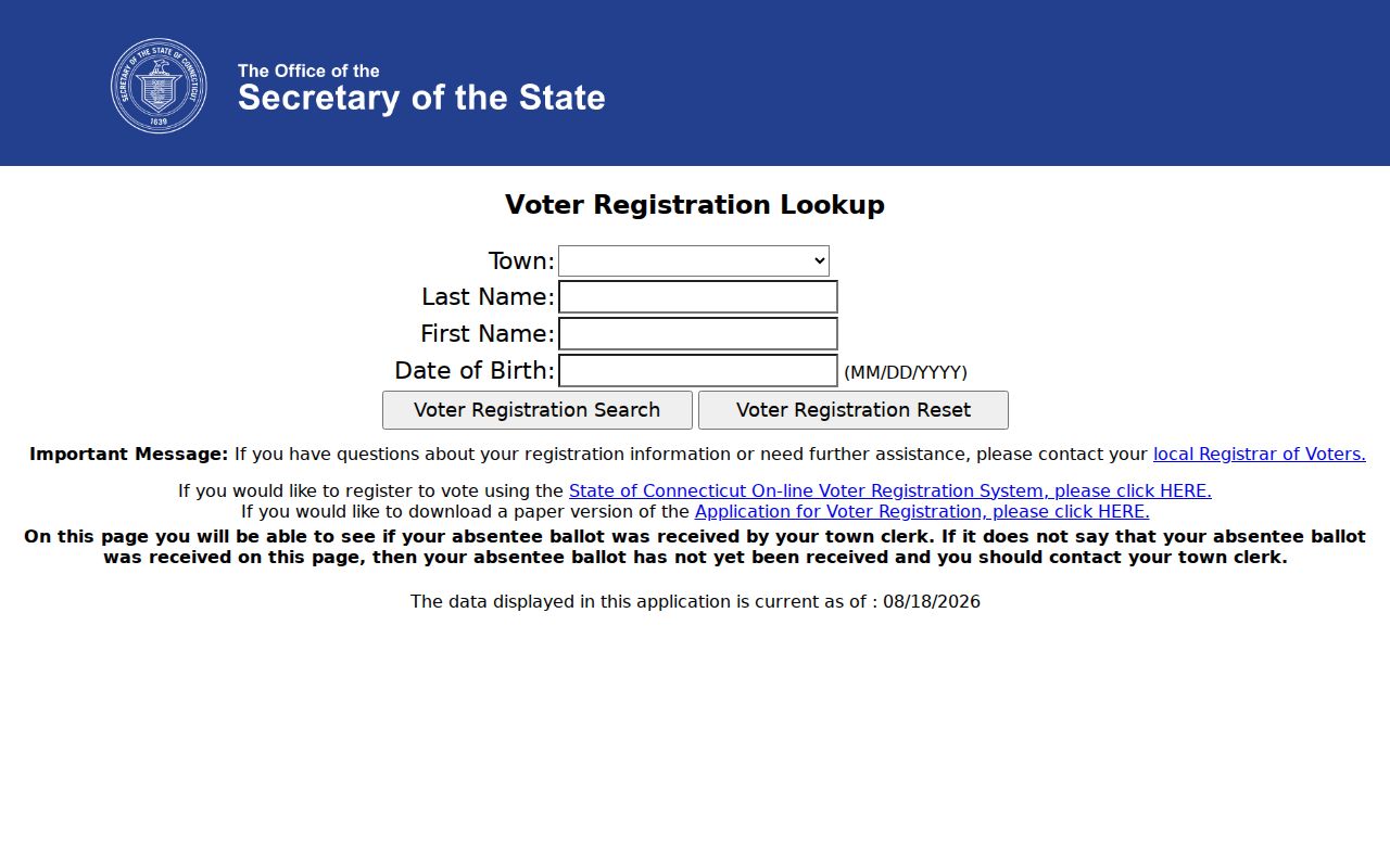 Hamden residents directory Connecticut voter lookup