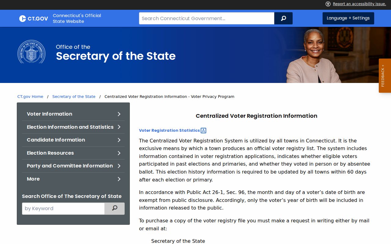 Hamden neighbors Connecticut voter privacy program