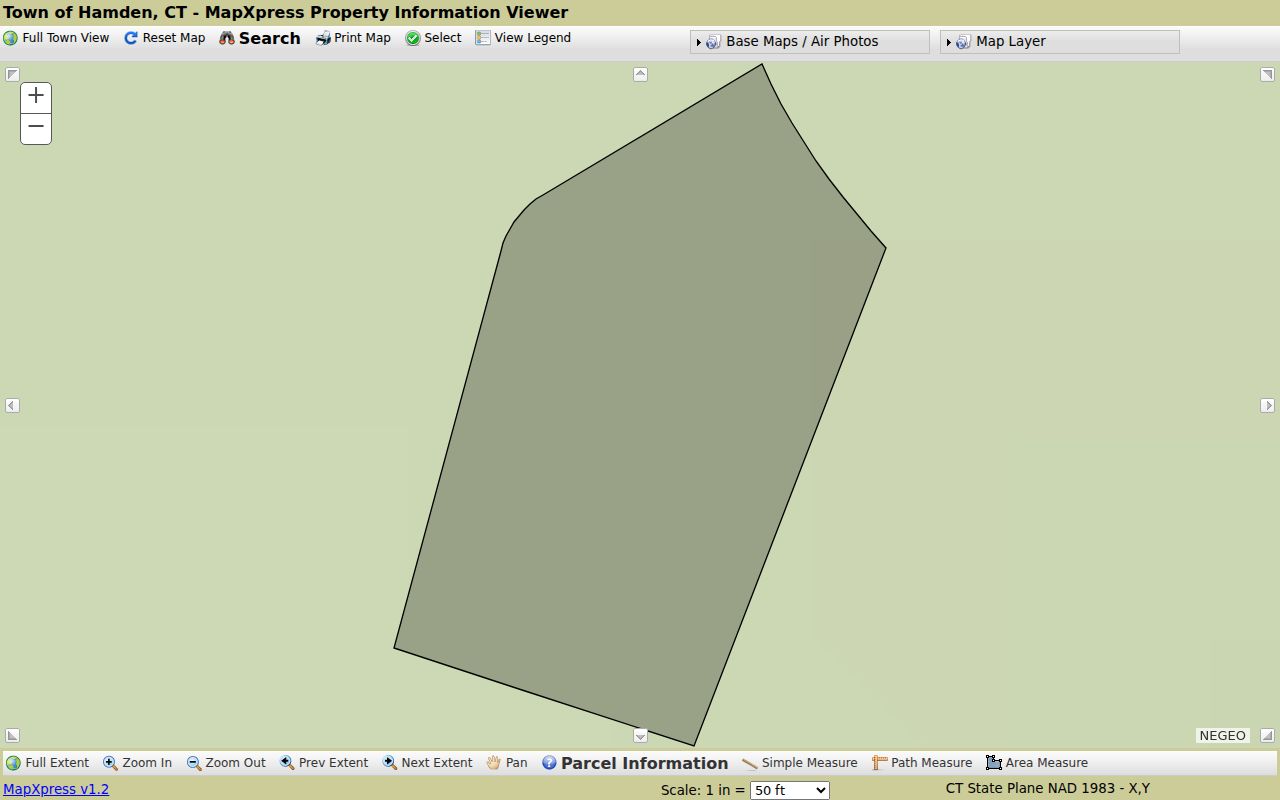 Hamden street directory GIS parcel viewer